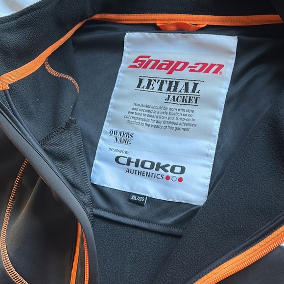 Choko x Snap-On Tools Jacket Full Zip XXL Lethal Racing Motorsports Brand New - Picture 3 of 6